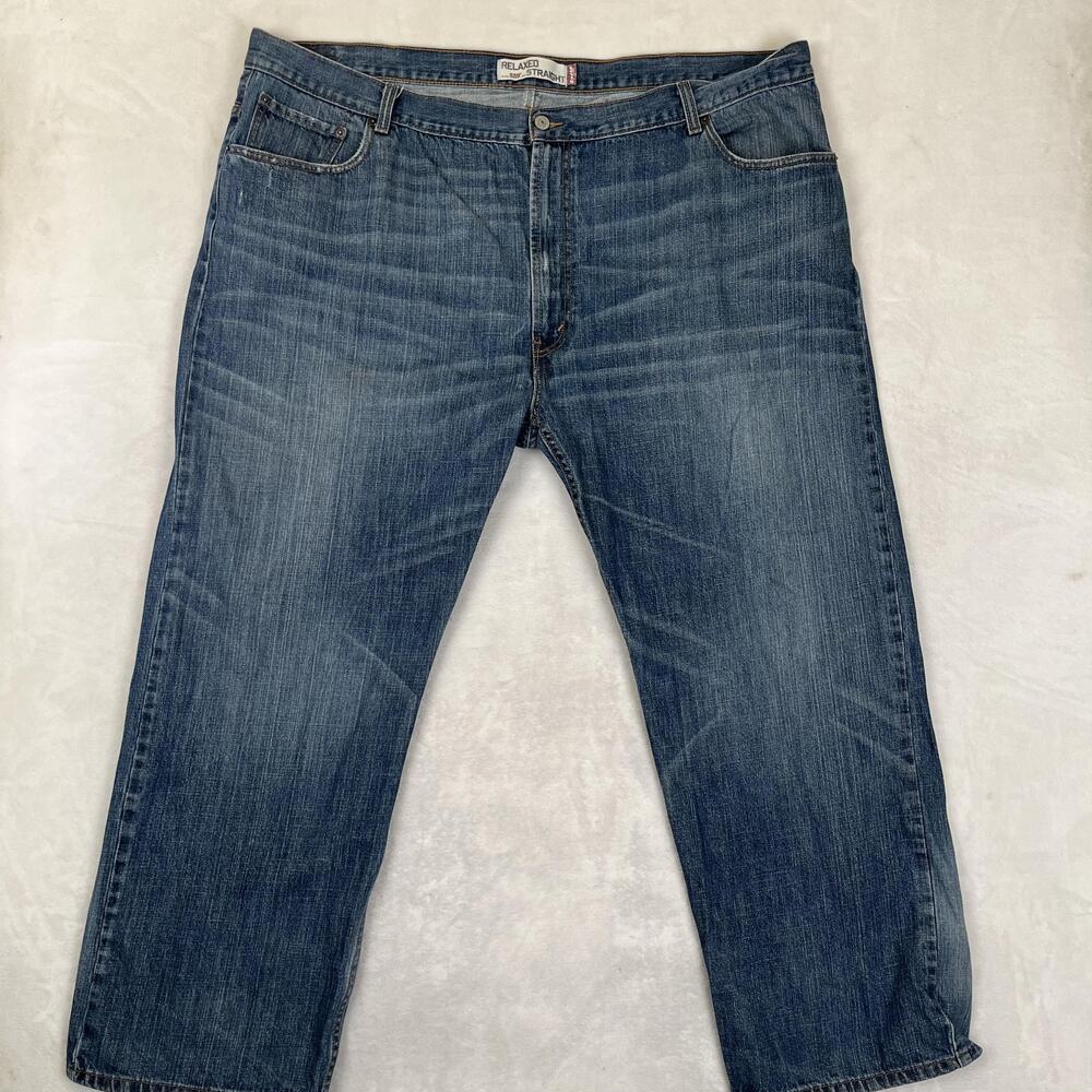 Levi's 559 Jeans Mens 48x30 Blue Relaxed Straight Denim Big & Tall Medium Wash